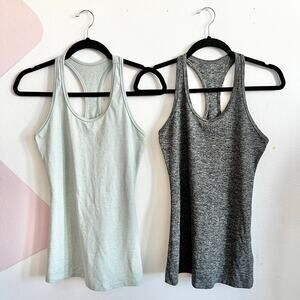 KOS Racerback Tank Top, Y2K Athleisure 2000s Casual Pilates Yoga Medium‎